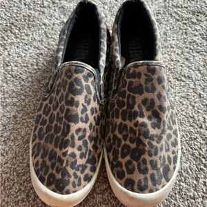 Target Leopard Print Slip-On Flats - Brown & Black